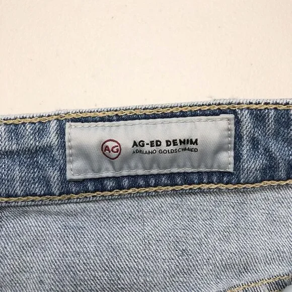 AG Adriano Goldschmied The Erin Distressed Denim Pencil Skirt Size 26R - Picture 2 of 10